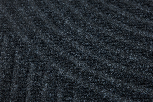 Wycieraczka Antypoślizgowa Tłoczona T-025 Grafit Półkola