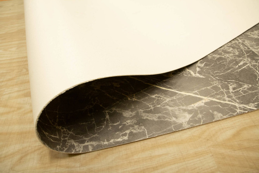 Wykładzina pcv Ultimate Stone Portoro 598 Marmur Szary Krem szerokość 1,5 m