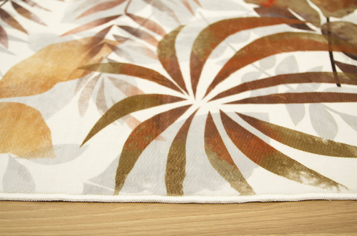 Dywan Summer Liście Beż Antypoślizgowy