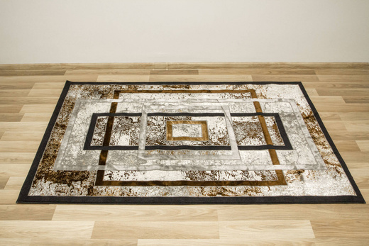 Dywan Modena 4565 m.grey/d.brown Prostokąty