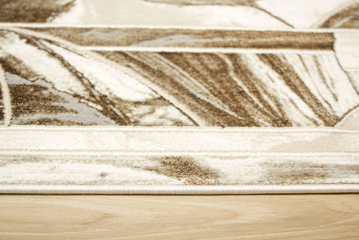 Dywan Elisa PF133 Brown Gold Brąz Beż Mozaika Kwiaty