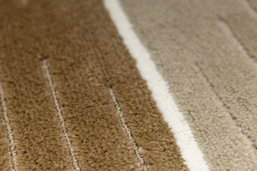 Komplet 3-częściowy Łazienkowy Como beige Beż Krem Pasy