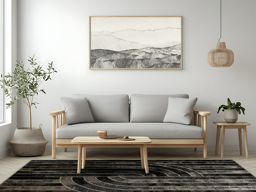 Dywan Kashmir KR158S BlackK/Gold Czarny Złoty Geometria