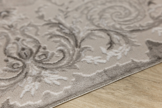 Dywan Nantes NT211A Vizon/Vizon Szarobeżowy Krem Ornament