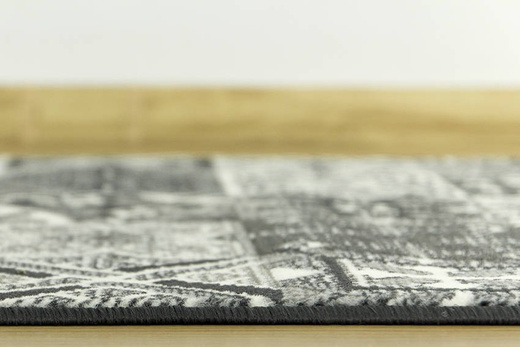 Chodnik luna 503754/89922 patchwork szary szerokość 60 cm