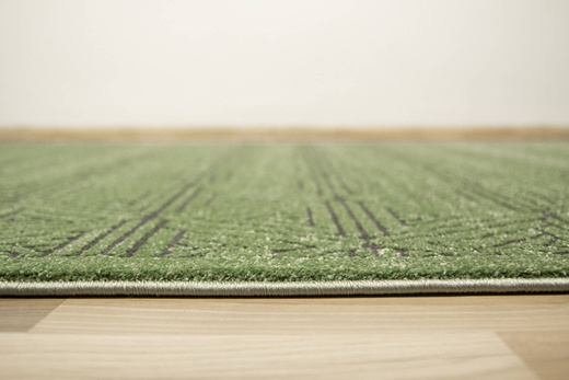 Dywan Teno F0336 Green Geometria Trójkąty Butelkowa Zieleń