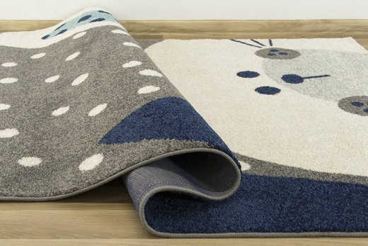 Dywan EMILY KIDS 2323A turkus/d.gri zajączek