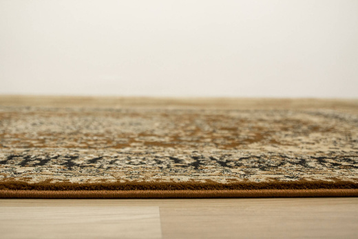 Dywan Super Rose 3544A brown/black Ornament Brąz Beż Czerń