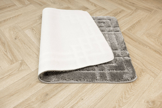 Dywanik Łazienkowy Antypoślizgowy Sego Grey Szary Prostokąty Mozaika