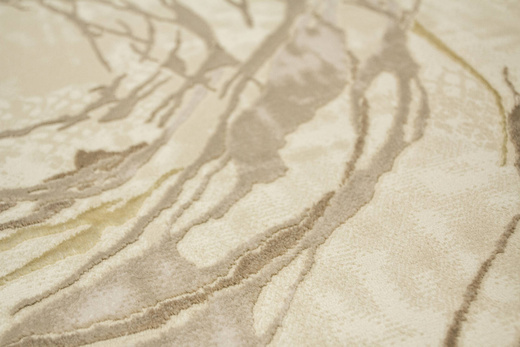 Lśniący Dywan Allora Plus F353A Beige Beż Złoty Okręgi