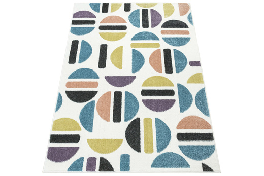 Dywan Dziecięcy Lima M045A rose/blue Krem Fiolet Półkola