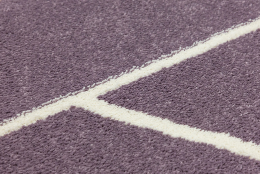 Dywan Dziecięcy Lima C877B lila/cream Fiolet Krem Trójkąty