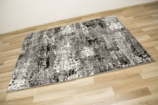 Dywan Victoria B876A d.grey/l.grey Abstrakcyjny Przecierany Szary Czarny Krem Tynk