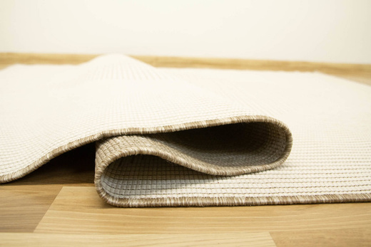 Dywan Dwustronny Sznurkowy Brussels 205697/10610 Linen Beż Krem Romb Linie Outdoor