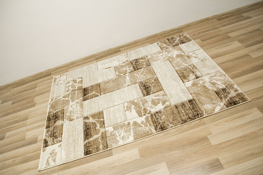 Dywan Amelia B171A cream/beige Beżowy Brązowy Kwadraty