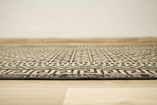 Sznurkowy Chodnik Terra Greco 17 Beż Grafit Grecka Mozaika szerokość 67 cm