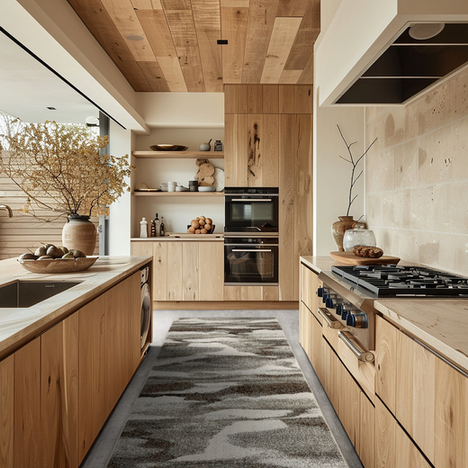 Chodnik N282A l.grey/d.grey Szary Brąz szerokość 70 cm