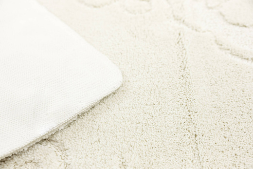 Dywanik Łazienkowy Antypoślizgowy Marika Cream Krem Kwiaty