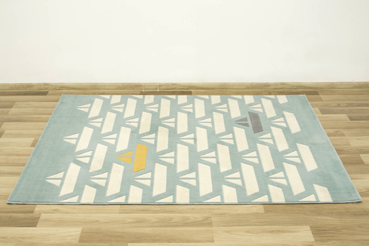 Dywan Dziecięcy Eldo 18411/32 Łódki Krem Turkus Miodowy