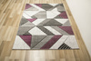 Dywan Amelia A632A grey/purple Szary Fiolet Linie Paski Kreski