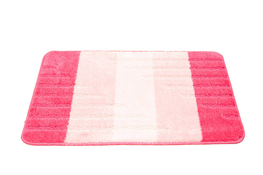 Komplet 2-częściowy Łazienkowy Vic Pink Róż Paski