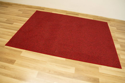 Dywan Pętelkowy Stockholm 35 Czerwony Czarny Melanż