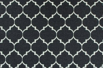 Wykładzina Clover 29 ciemny szary kremowy koniczyna marokańska szerokość 4 m