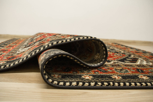 Dywan Ornamentowy Afgan 4358A black/red Czerwony Czarny Krem