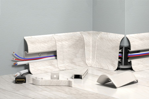 Narożnik wewnętrzny do listwy przypodłogowej Premium Cezar 142 Jesion Baltimore Mat