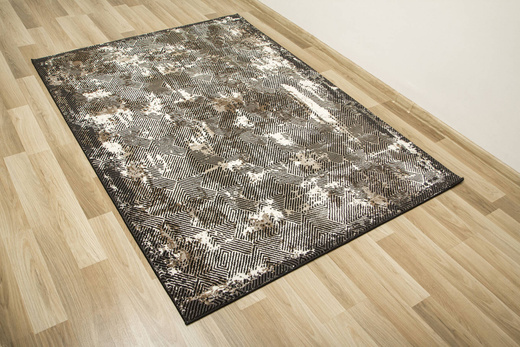 Dywan Studio E621A Szary Czarny Beż Tynk