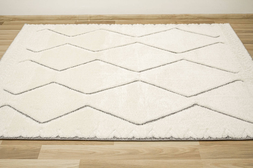 Dywan Shaggy Lula Soft IM09A L.Gr/Bon Krem Szary Zygzaki