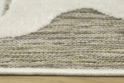 Dywan Sznurkowy Stella D419A beige/white Beż Krem Abstrakcja