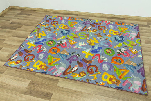 Dywan Alfabet 19 grey Zoo Literki