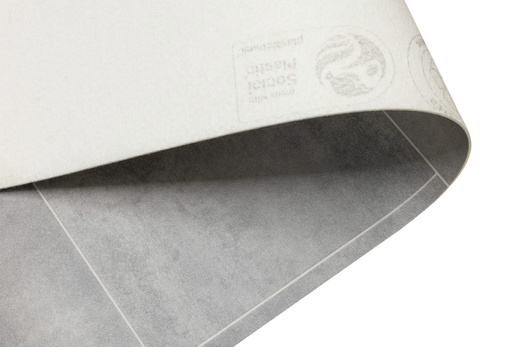 Wykładzina PCV Texmark Denia 594 Szare Płytki szerokość 1 m