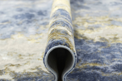 Dywan Verano C583A l.blue/blue Niebieski Złoty Szary Krem Dwupoziomowy