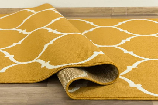 Dywan LUNA 502682/89955 mustard koniczyna