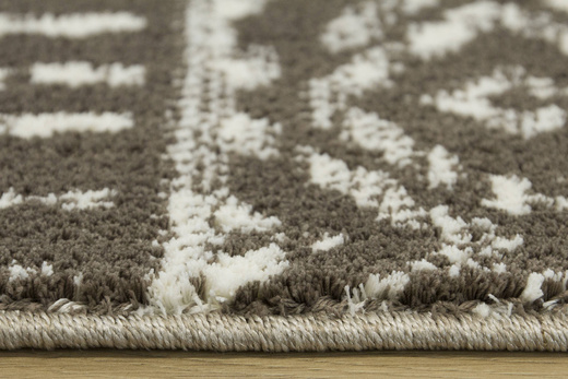 Dywan Karof 2571A brown/white 23 Brązowy Krem Romby