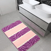 Dywanik Łazienkowy Murcia Pink Róż Fiolet Listki