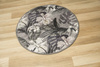 Okrągły Dywan Monstera Grey HD