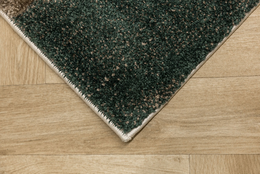 Dywan Kandy N412A l.beige/emeral Butelkowa Zieleń Beż Fryz