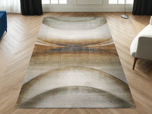 Dywan Agent 40400/610 Multi Krem Miedź Oliwka Półkola