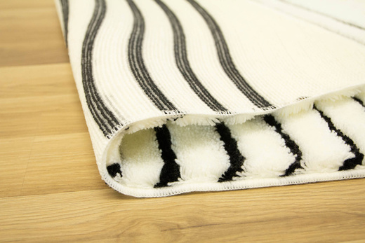 Dywanik Premium biało-czarny 60x100 cm