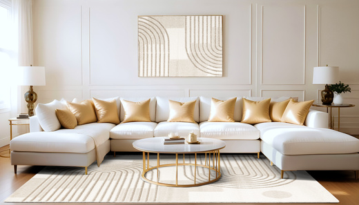 Dywan Matara N973A white/l.beige Beż Krem Geometria