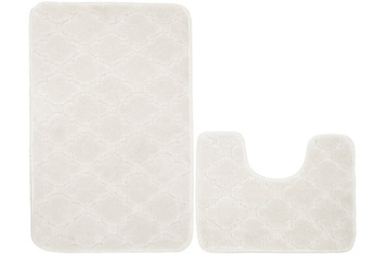 Komplet 2-częściowy Łazienkowy Lugo Grey Szara Koniczyna Marokańska