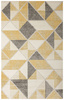 Dywan Olympos 4157 cream/yellow Żółty Szary Krem Trójkąty 