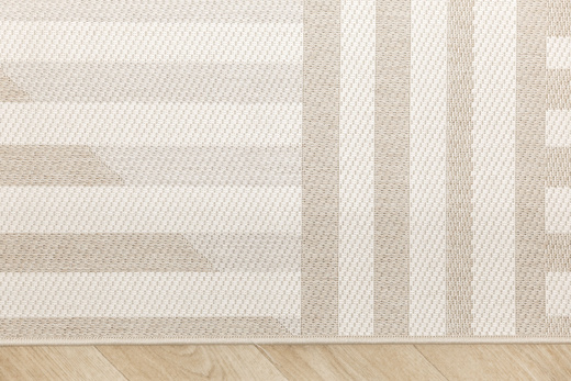 Dywan Sznurkowy Haga 04769A vizon/cream Krem Beż Szary Paski Outdoor