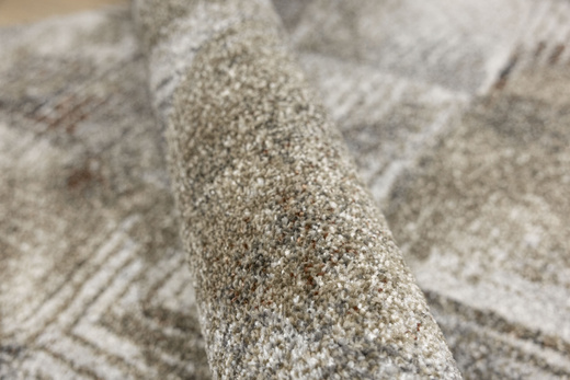 Chodnik Ponte N858A Beige Szary Brąz Romby szerokość 100 cm