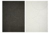 Dywan Dwustronny Sznurkowy Brussels 205689/10110 Night Antracyt Krem Półkola Linie Drugi Gatunek Outdoor