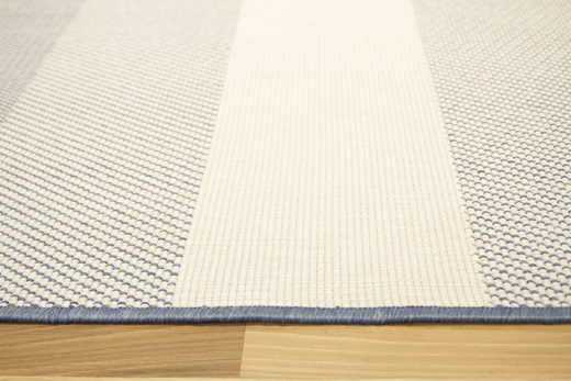 Dywan Dwustronny Sznurkowy Brussels 205248/10310 Ocean Niebieski Krem Pasy Outdoor