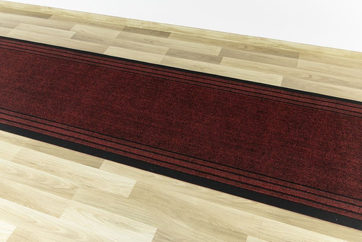Antypoślizgowy Chodnik Wycieraczka Rekord 877 bordo szerokość 80 cm